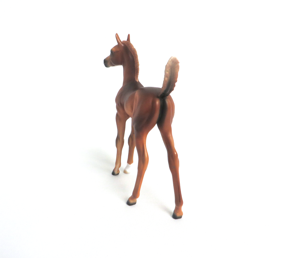 APONA-OOAK CHESTNUT ARABIAN FOAL MODEL HORSE BY AUDREY DIXON 3/22/19
