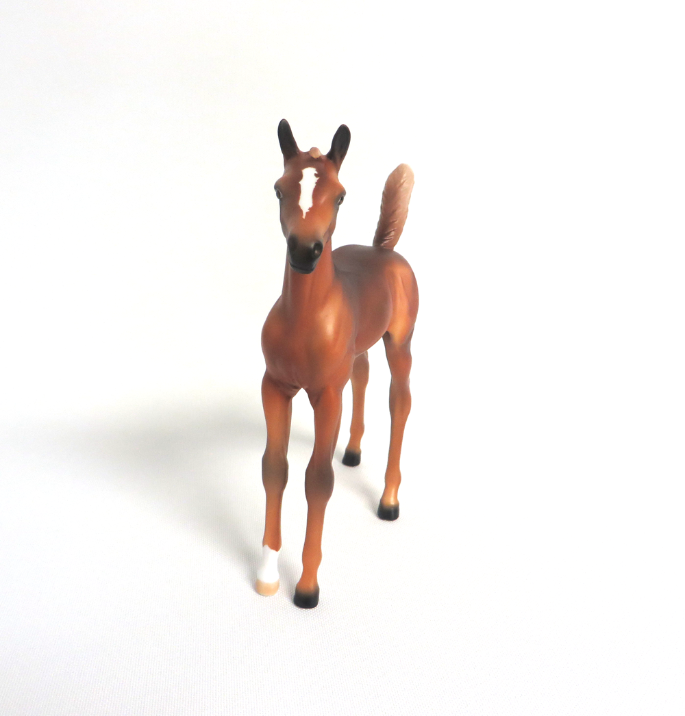 APONA-OOAK CHESTNUT ARABIAN FOAL MODEL HORSE BY AUDREY DIXON 3/22/19
