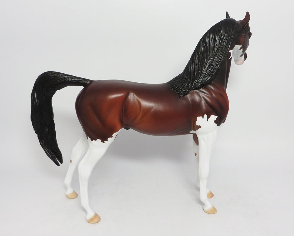 MILES OF MEMORIES-OOAK BAY PINTO ARABIAN MODEL HORSE 8/3/18