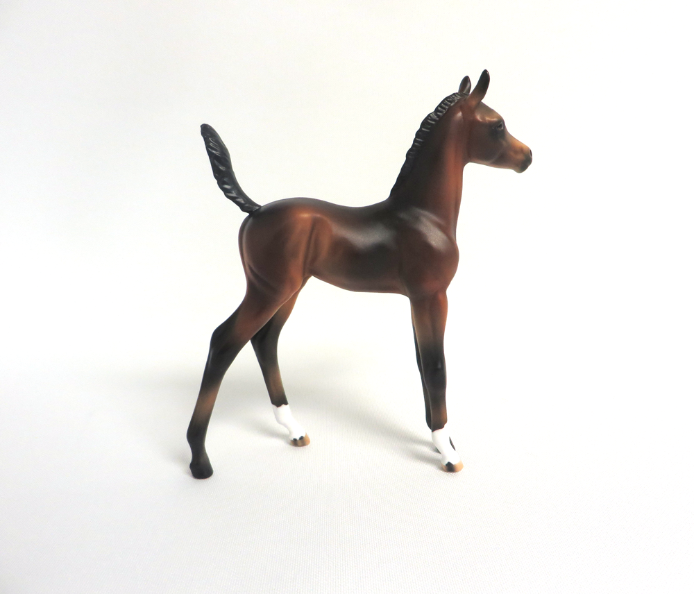 LAVITA-OOAK DARK BAY FOAL MODEL HORSE BY AUDREY DIXON 3/22/19