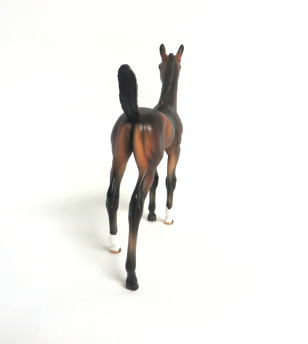 LAVITA-OOAK DARK BAY FOAL MODEL HORSE BY AUDREY DIXON 3/22/19