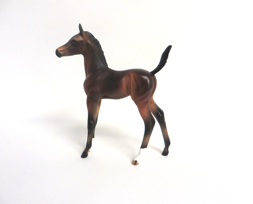 LAVITA-OOAK DARK BAY FOAL MODEL HORSE BY AUDREY DIXON 3/22/19