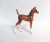 GLAMOUR SHOT-OOAK LIGHT CHESTNUT ARABIAN FOAL MODEL HORSE BY AUDREY DIXON 3/22/19