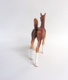 GLAMOUR SHOT-OOAK LIGHT CHESTNUT ARABIAN FOAL MODEL HORSE BY AUDREY DIXON 3/22/19