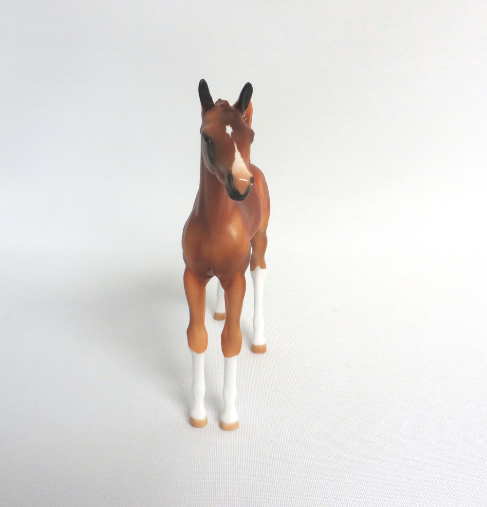 GLAMOUR SHOT-OOAK LIGHT CHESTNUT ARABIAN FOAL MODEL HORSE BY AUDREY DIXON 3/22/19