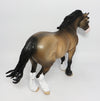 DEPECHE-OOAK CM BUCKSIN BUNNY HEAVY DRAFT MARE MODEL HORSE BY DAWN QUICK