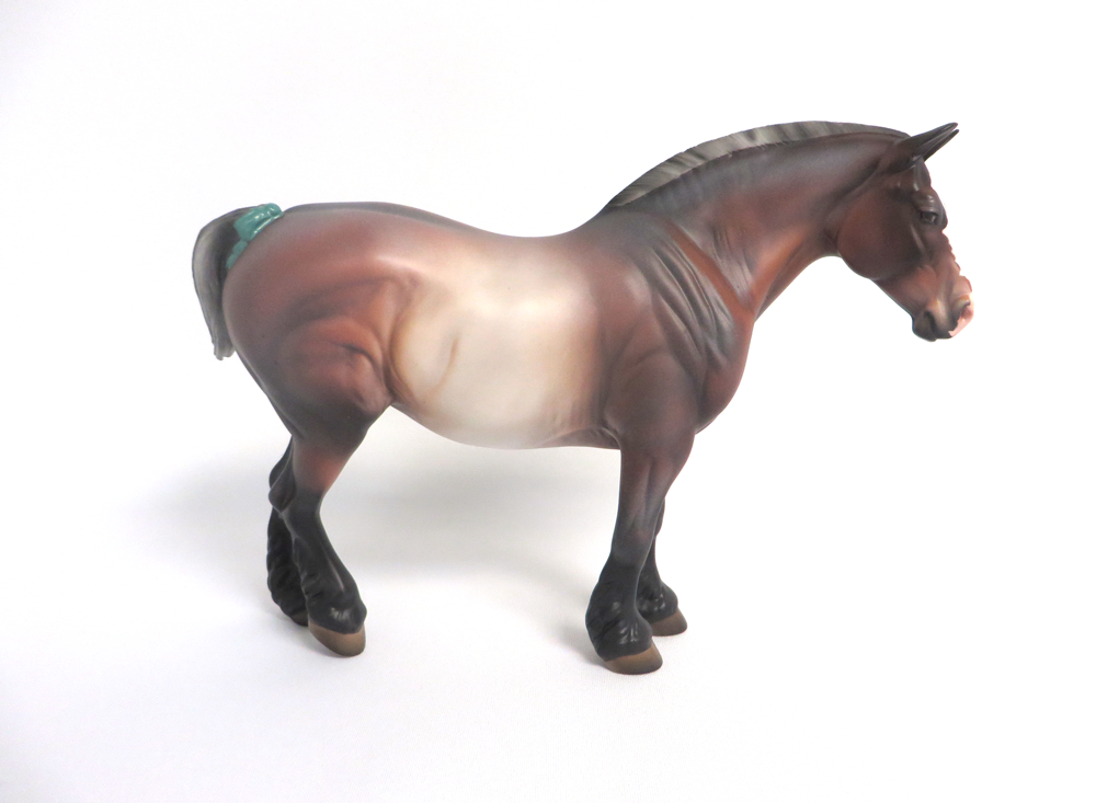 BONITA   --  LE-5 BAY ROAN HEAVY DRAFT MARE CUSTOM BY JULIE KEIM 3-22-19