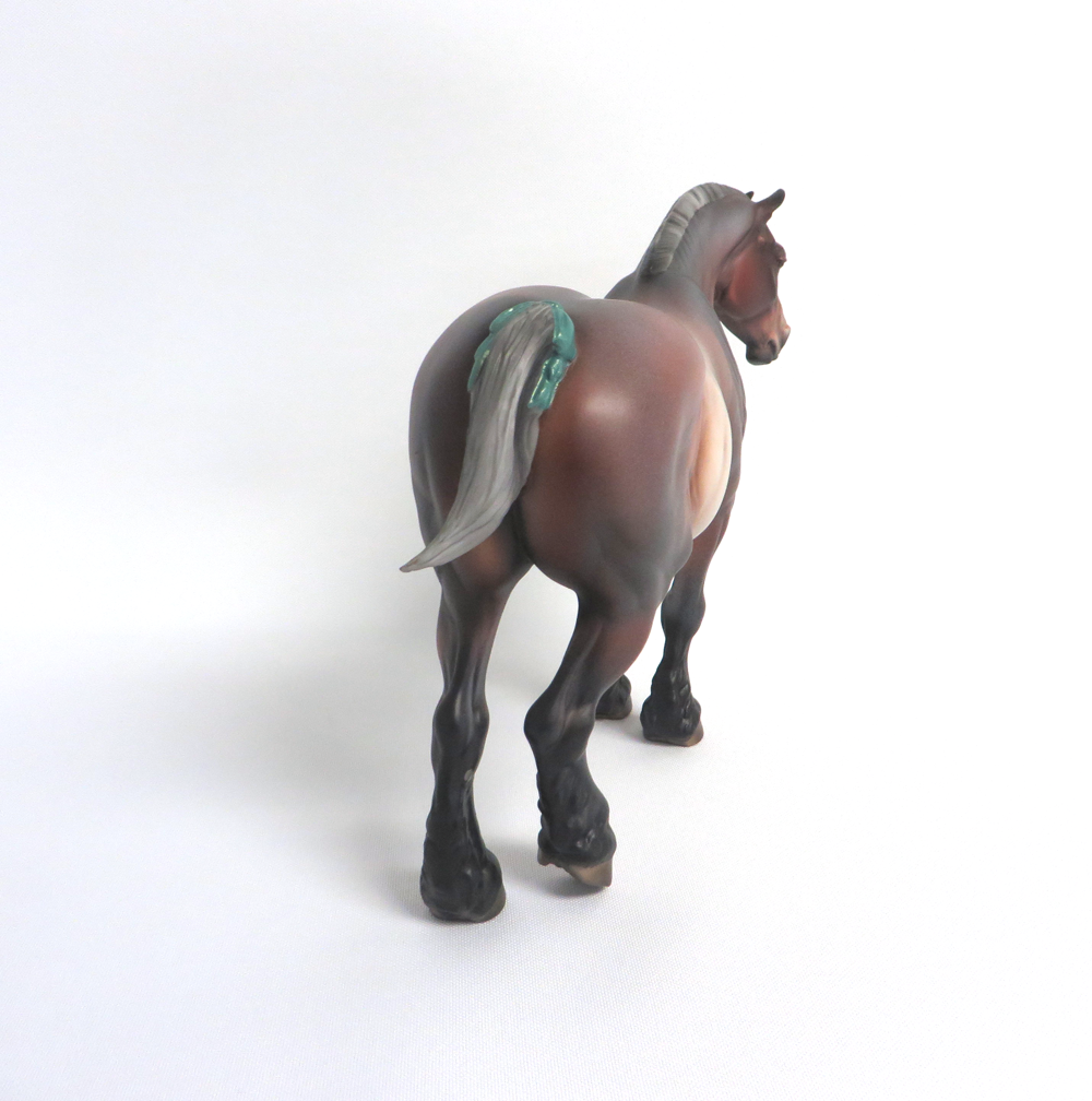 BONITA   --  LE-5 BAY ROAN HEAVY DRAFT MARE CUSTOM BY JULIE KEIM 3-22-19