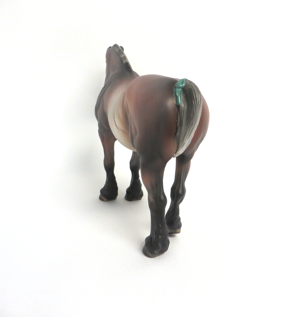 BONITA   --  LE-5 BAY ROAN HEAVY DRAFT MARE CUSTOM BY JULIE KEIM 3-22-19