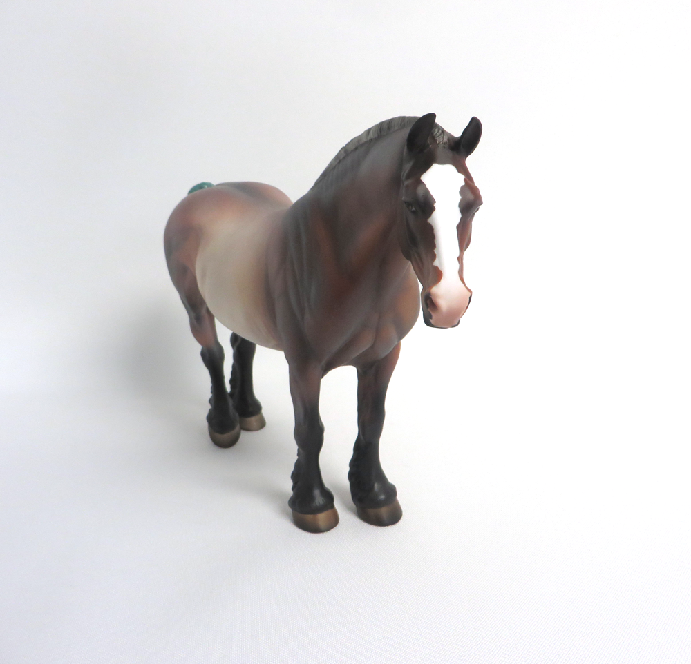 BONITA   --  LE-5 BAY ROAN HEAVY DRAFT MARE CUSTOM BY JULIE KEIM 3-22-19