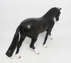 RUSH-OOAK DARK BAY IRISH DRAUGHT MODEL HORSE BY CARRIE KELLER EQ 2018