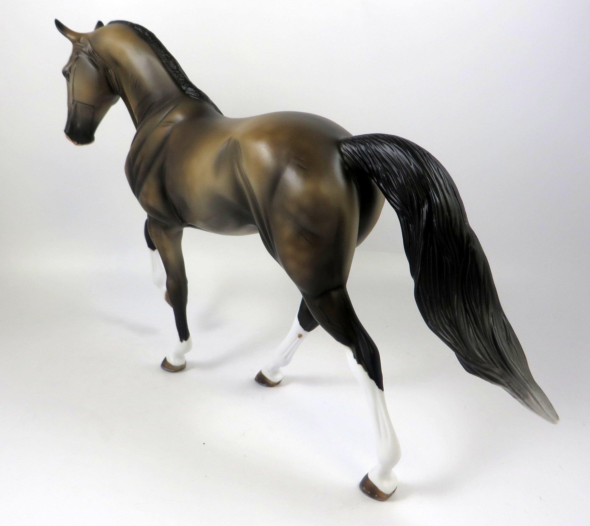 MYSTERY MAN-OOAK DAPPLE GRULLA TWH MODEL HORSE 8/16/19