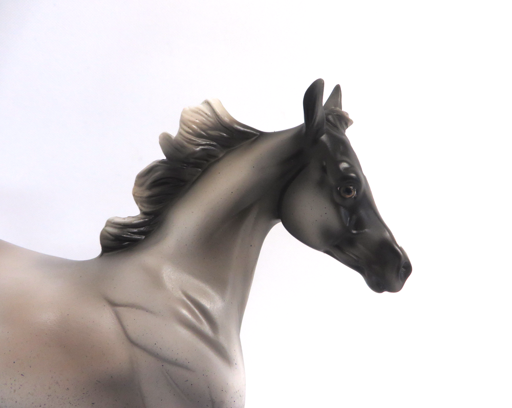 COOKIES AN CREAM  -- OOAK GREY YEARLING BY MISSY FOX MW19