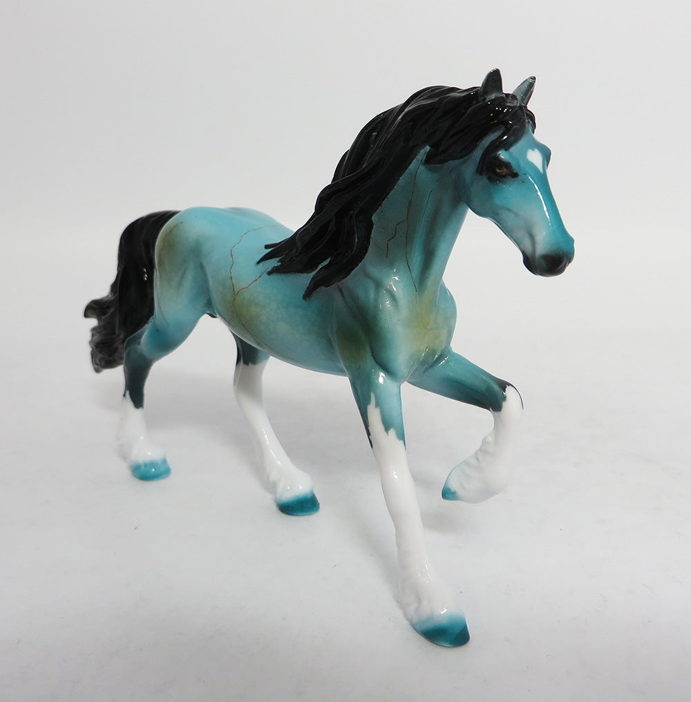 SCOTTSDALE-OOAK TURQUOISE FRIESAN CHIP BY DAWN QUICK EQ 2018
