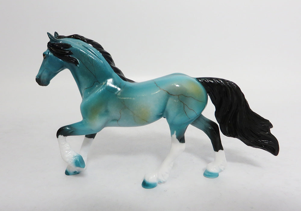 SCOTTSDALE-OOAK TURQUOISE FRIESAN CHIP BY DAWN QUICK EQ 2018