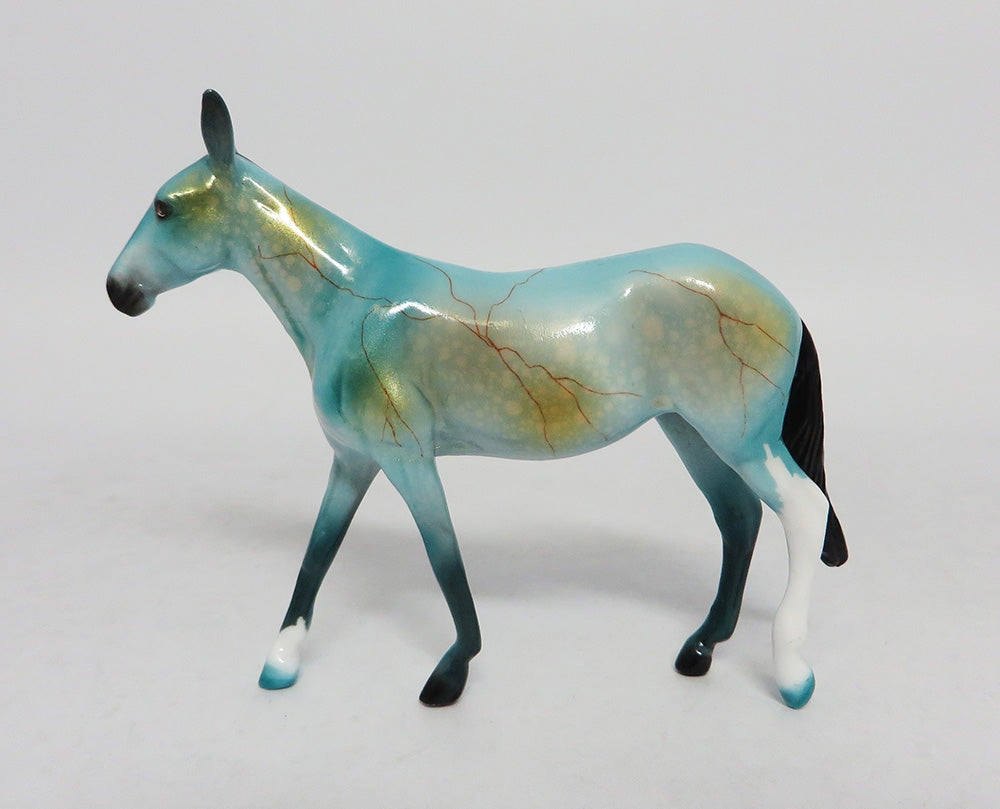PEORIA-OOAK TURQUOISE MULE CHIP BY DAWN QUICK EQ 2018