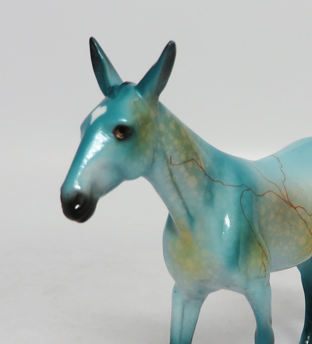 PEORIA-OOAK TURQUOISE MULE CHIP BY DAWN QUICK EQ 2018