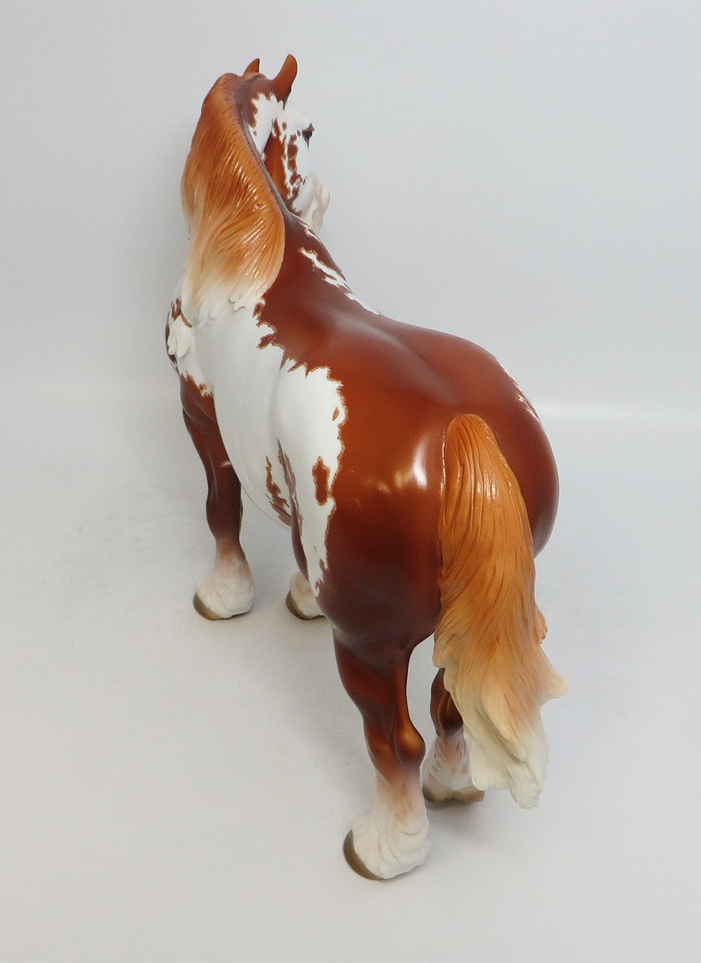 GYPSY GIRL-OOAK ETCHED  CHESTNUT PINTO HEAVY DRAFT MARE 7/27/2018