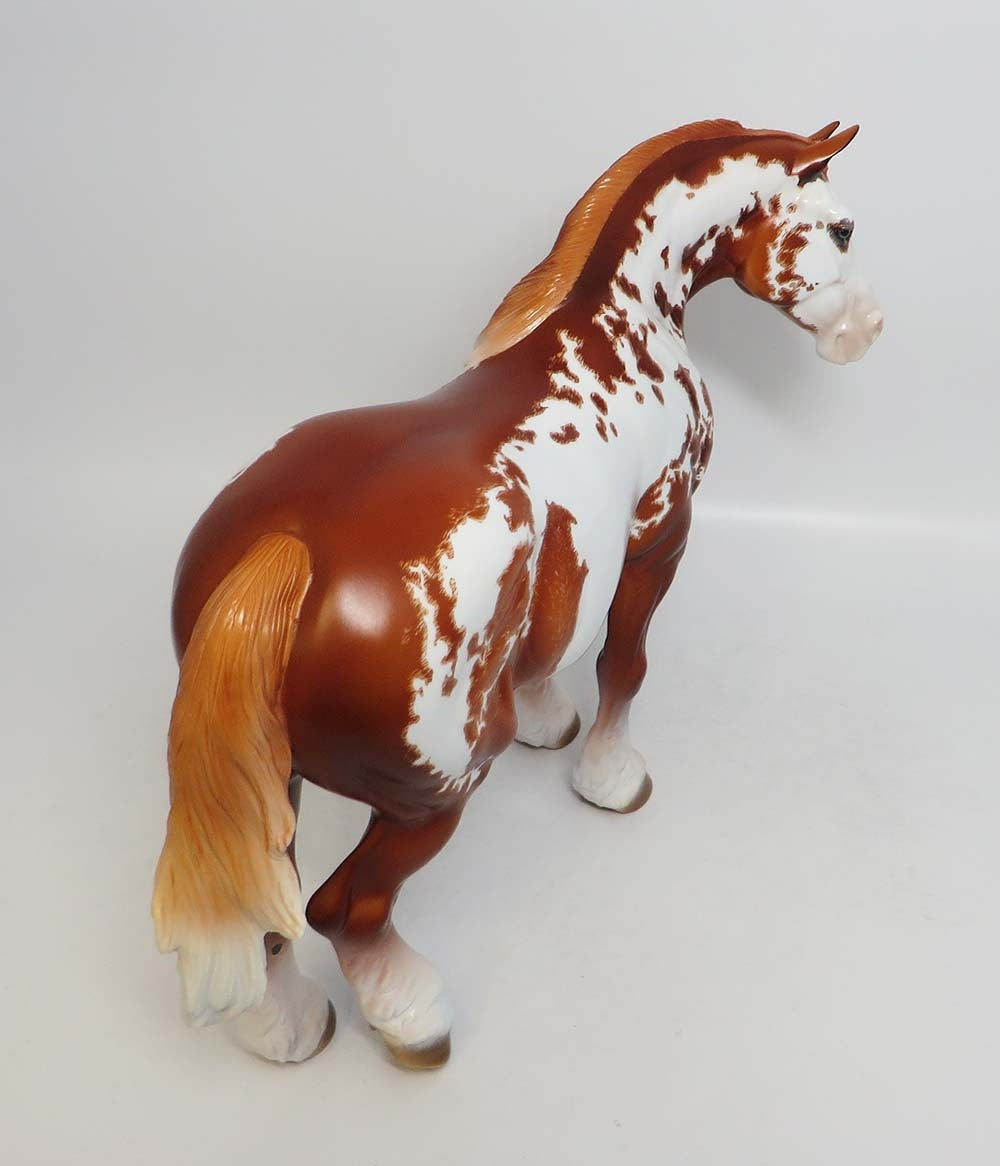 GYPSY GIRL-OOAK ETCHED  CHESTNUT PINTO HEAVY DRAFT MARE 7/27/2018