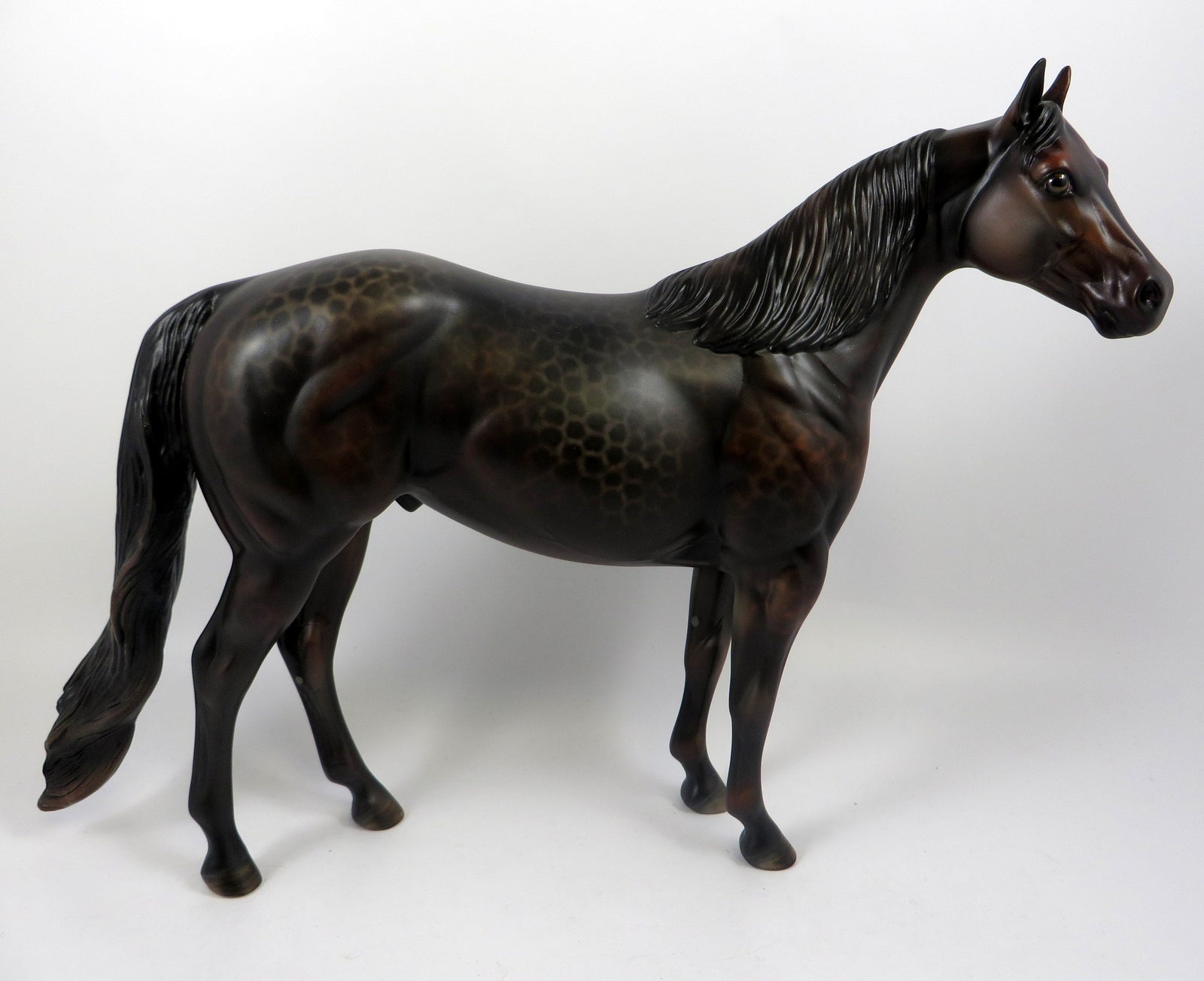 ROOT BEER FLOAT-OOAK DAPPLE BAY ISH MODEL HORSE BY AL 8/1/6/19