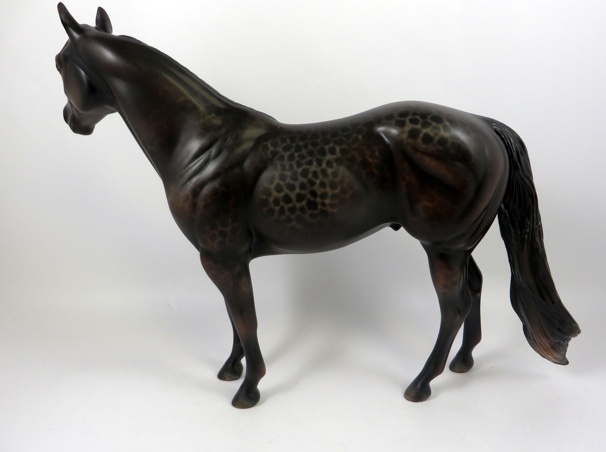 ROOT BEER FLOAT-OOAK DAPPLE BAY ISH MODEL HORSE BY AL 8/1/6/19