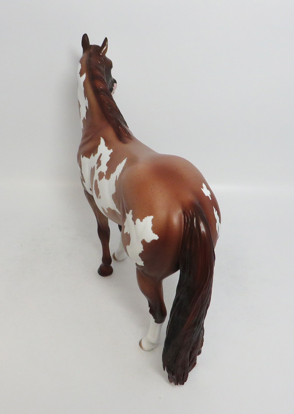 WELL SPENT-OOAK RED ROAN OVERO ISH MODEL HORSE 7/20/18