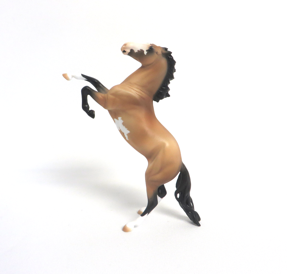 RUSSELL - OOAK BUCKSKIN OVERO REARING PEBBLE BY AUDREY DIXON 3-27-19