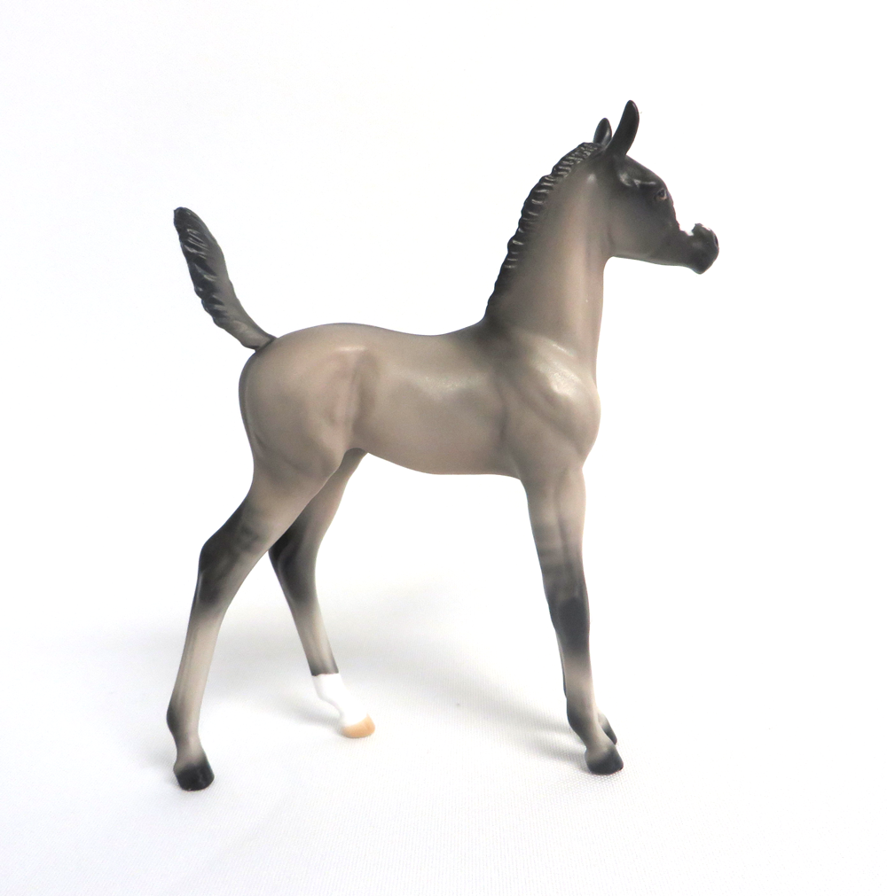 NIGHTMARE - OOAK GRULLA  ARABIAN FOAL BY AUDREY DIXON 3-27-19