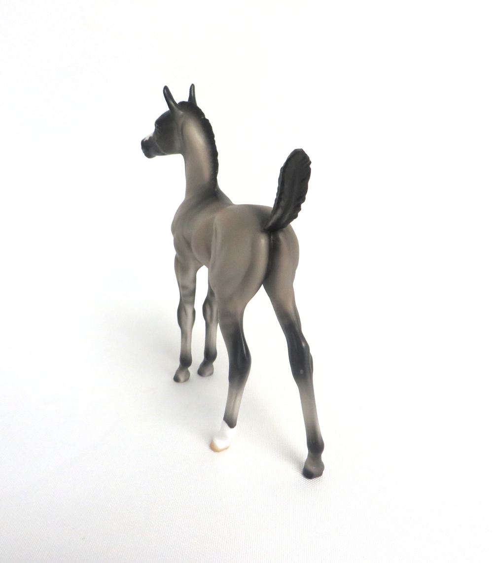 NIGHTMARE - OOAK GRULLA  ARABIAN FOAL BY AUDREY DIXON 3-27-19
