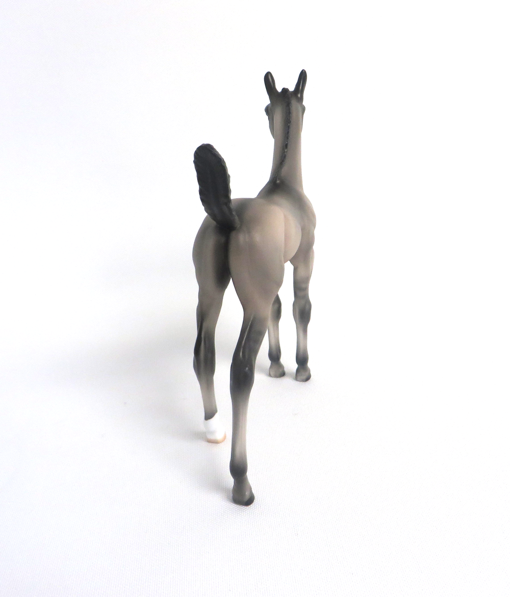 NIGHTMARE - OOAK GRULLA  ARABIAN FOAL BY AUDREY DIXON 3-27-19