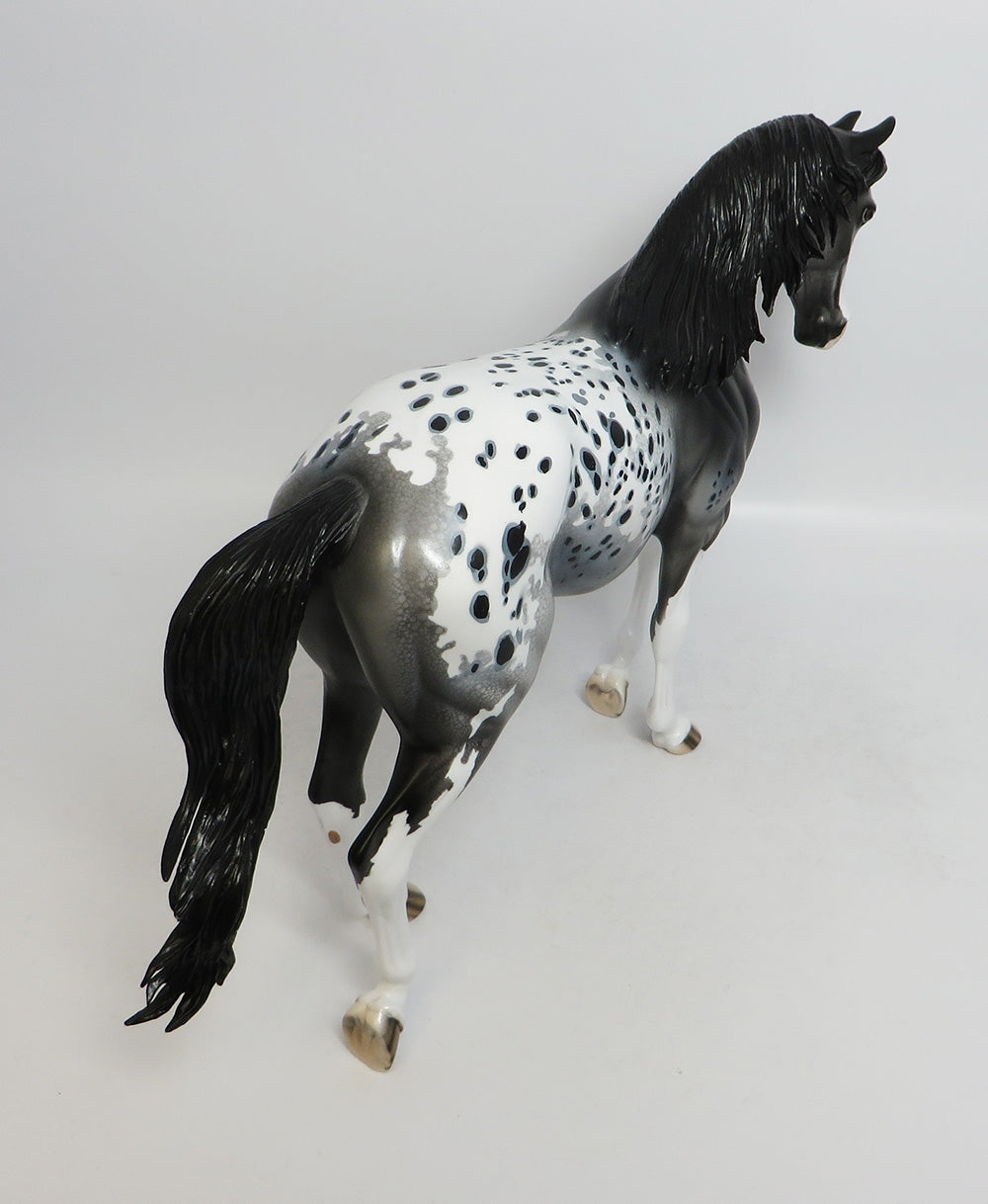 NIGHTINGALE-OOAK APPALOOSA THOROUGHBRED MODEL HORSE BY DAWN QUICK 7/19/18