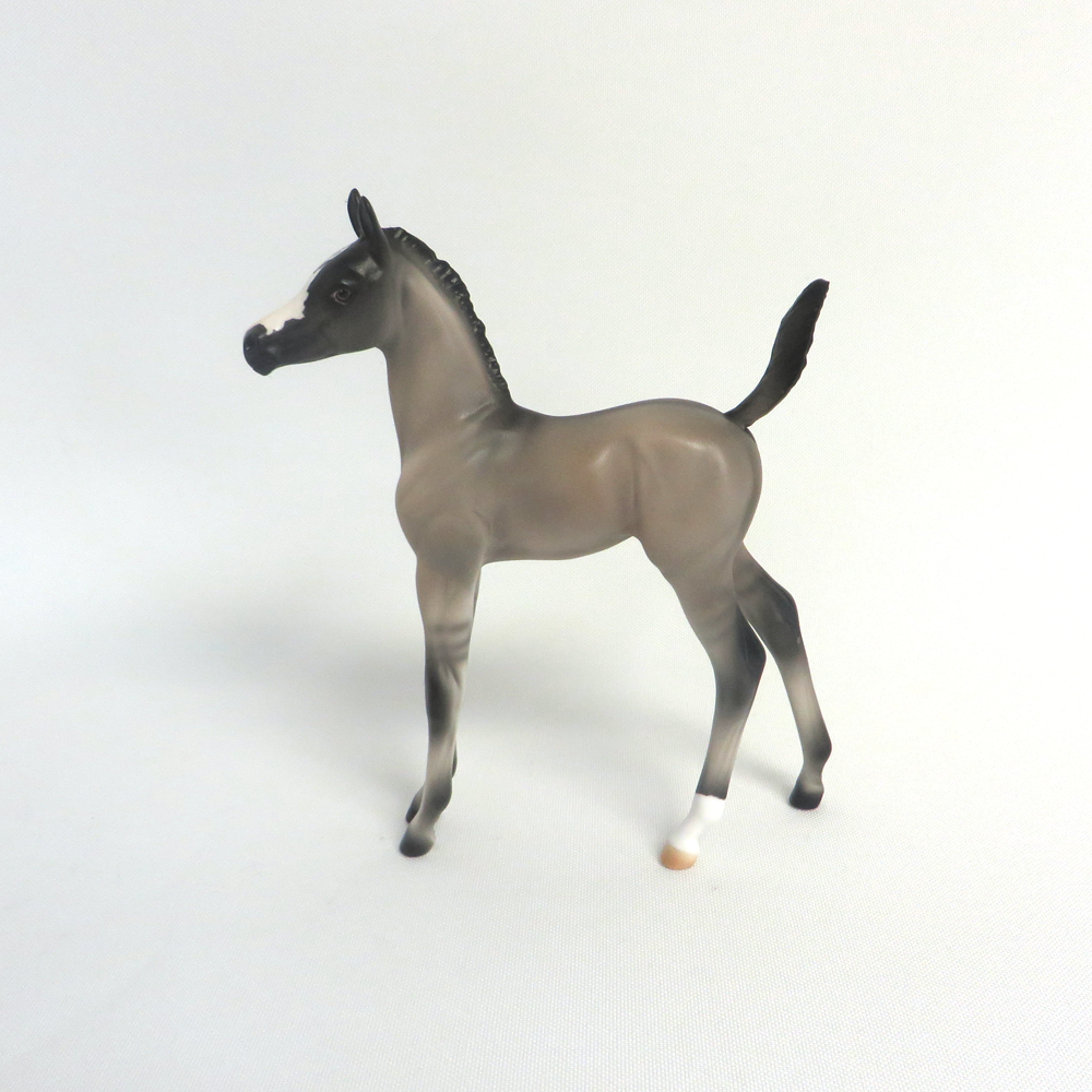 NIGHTMARE - OOAK GRULLA  ARABIAN FOAL BY AUDREY DIXON 3-27-19