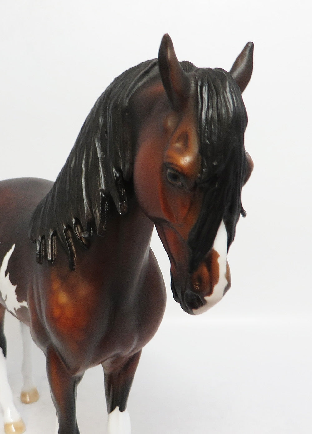 PENA-OOAK DAPPLE BAY PINTO ANDALUSIAN MODEL HORSE 7/20/18