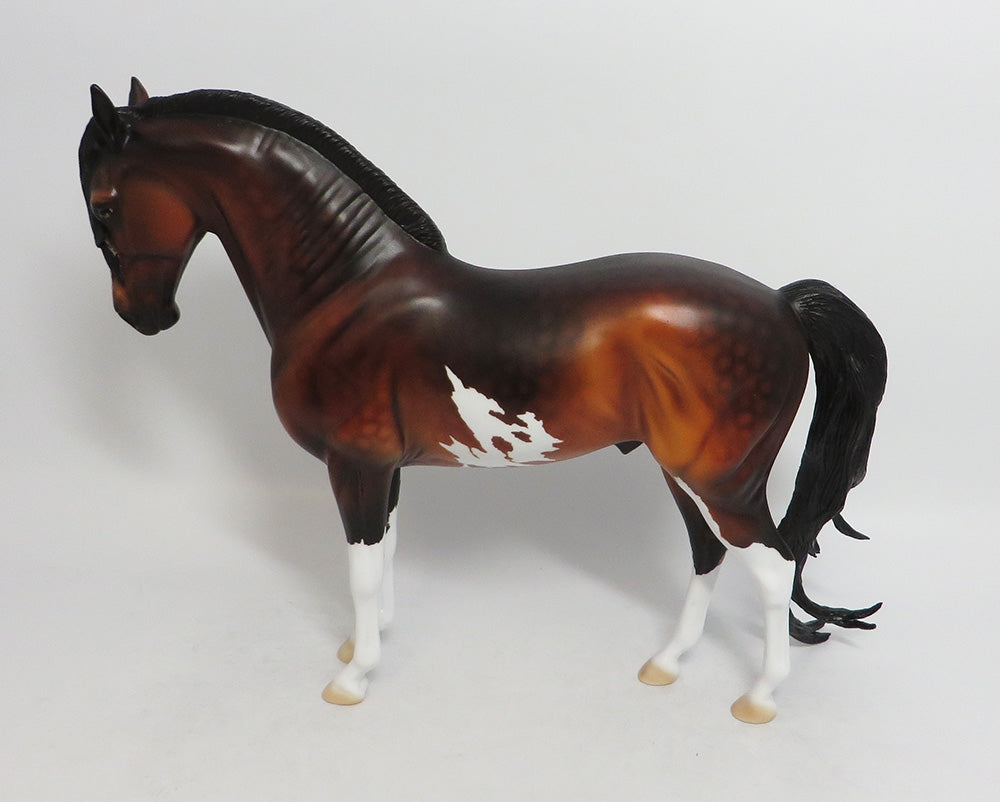 PENA-OOAK DAPPLE BAY PINTO ANDALUSIAN MODEL HORSE 7/20/18