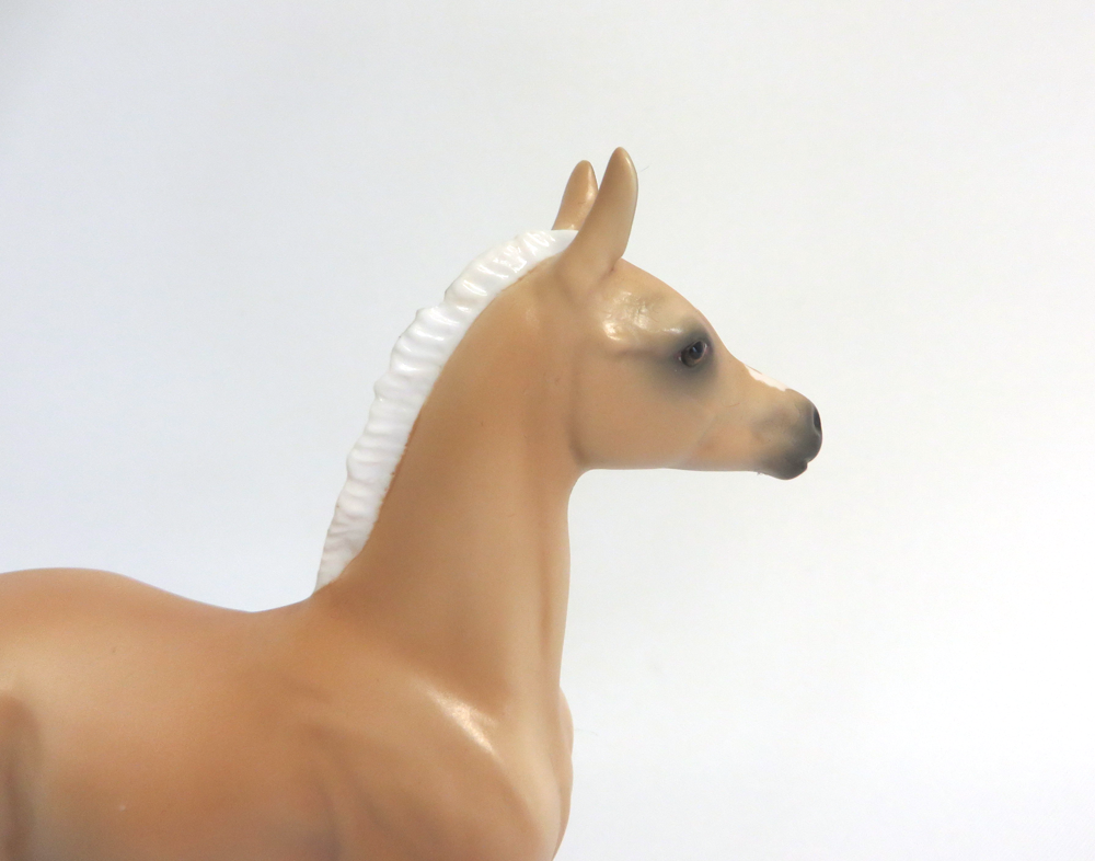 HOOFING IT   - OOAK PALOMINO   ARABIAN FOAL BY AUDREY DIXON 3-27-19