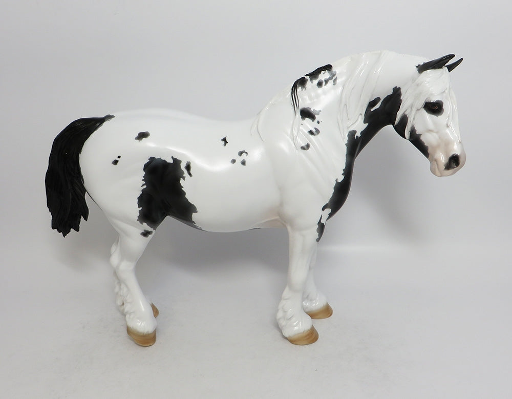 YOLO-OOAK BLACK AND WHITE PAINT HEAVY DRAFT MARE BY DAWN QUICK 7/19/18