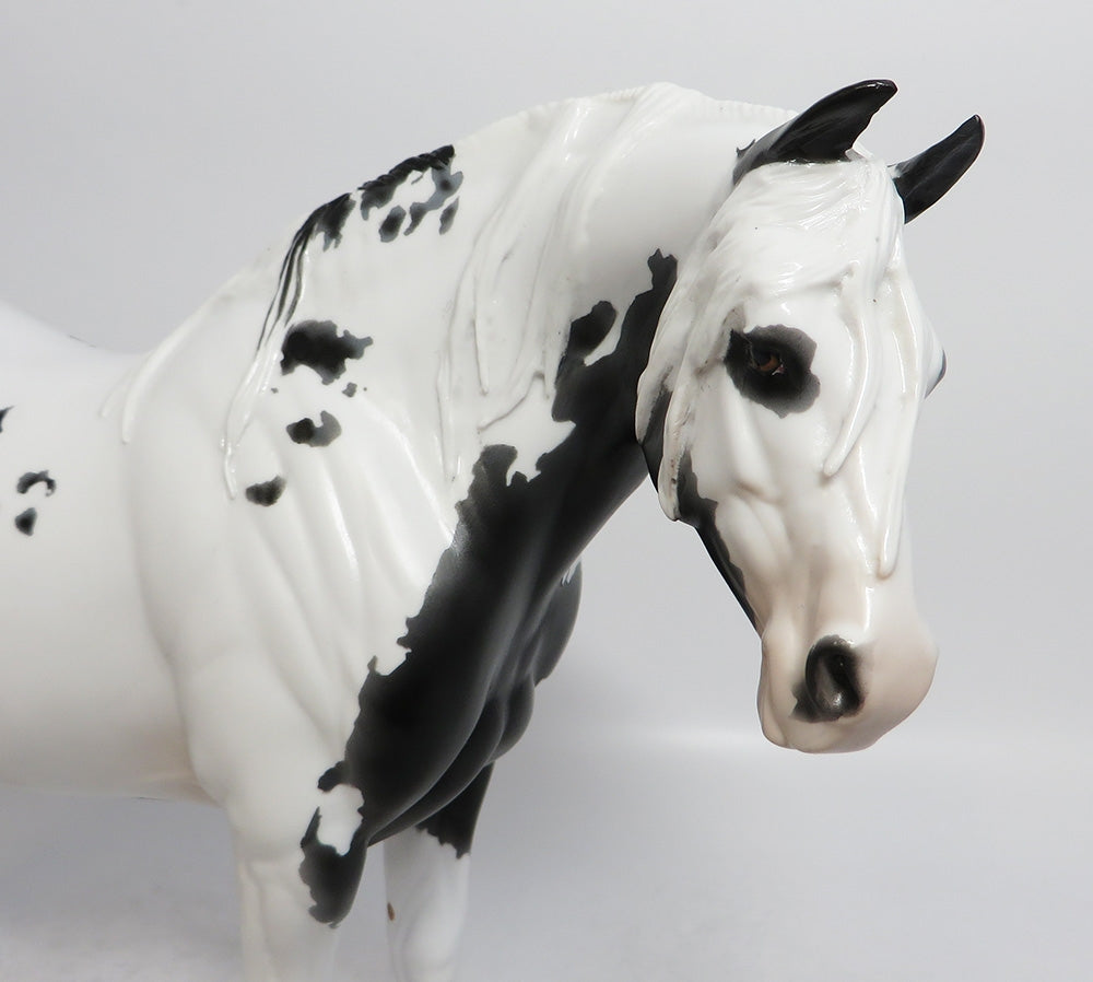 YOLO-OOAK BLACK AND WHITE PAINT HEAVY DRAFT MARE BY DAWN QUICK 7/19/18