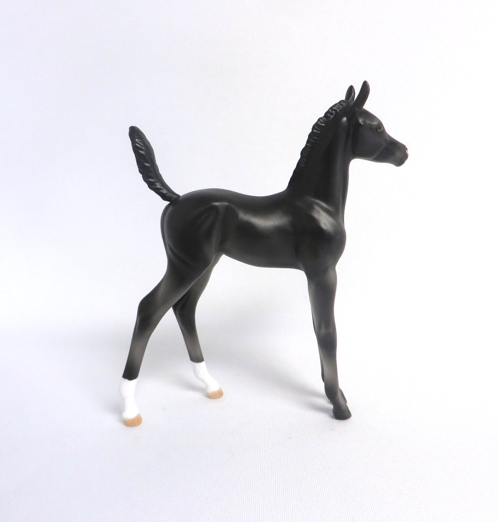 MY LITTLE PONY  - OOAK BLACK  ARABIAN FOAL BY AUDREY DIXON 3-27-19