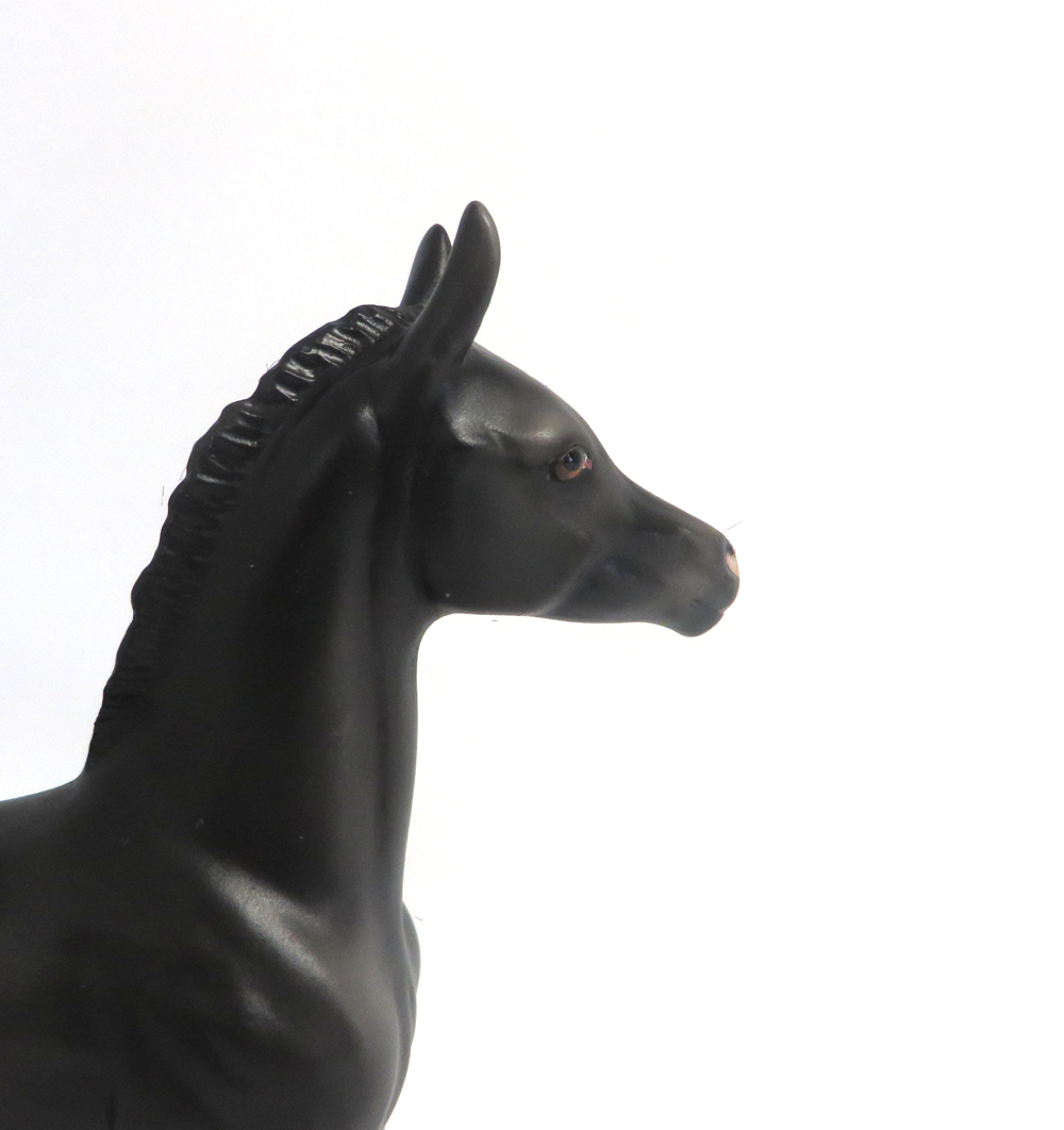 MY LITTLE PONY  - OOAK BLACK  ARABIAN FOAL BY AUDREY DIXON 3-27-19