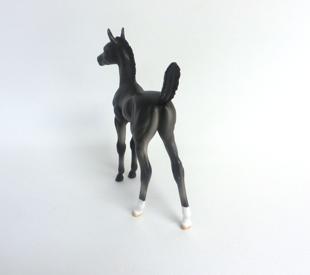 MY LITTLE PONY  - OOAK BLACK  ARABIAN FOAL BY AUDREY DIXON 3-27-19
