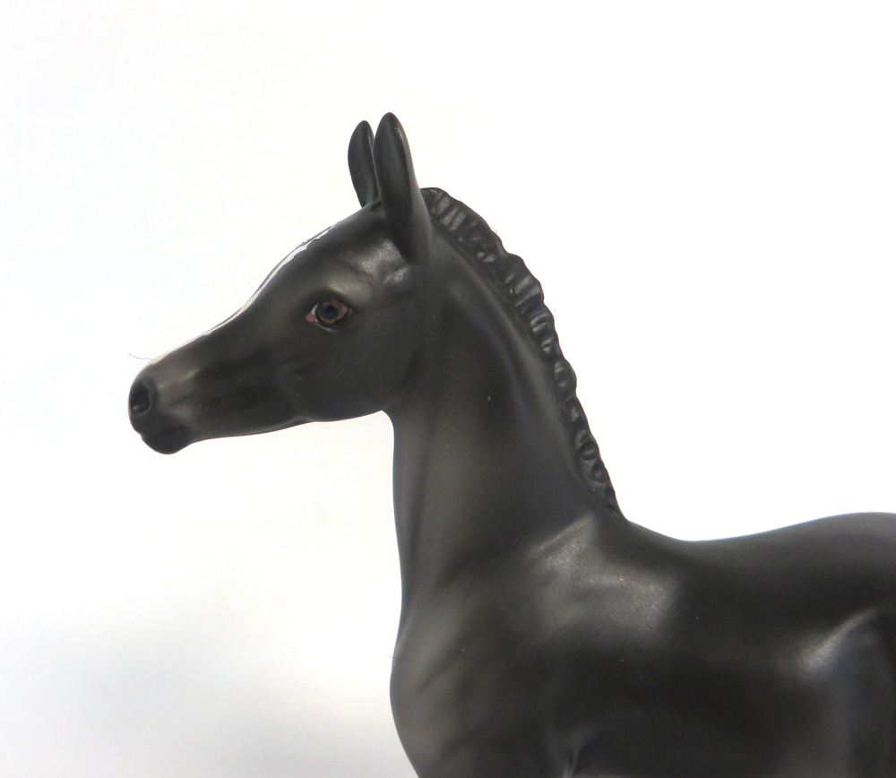 MY LITTLE PONY  - OOAK BLACK  ARABIAN FOAL BY AUDREY DIXON 3-27-19