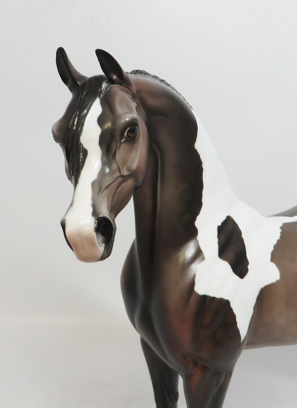 MALIKIA-OOAK DAPPLE ROSE GREY PRINTO ARABIAN MODEL HORSE 7/20/18