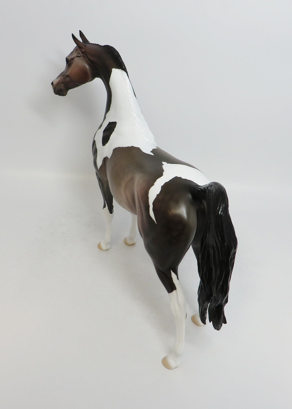 MALIKIA-OOAK DAPPLE ROSE GREY PRINTO ARABIAN MODEL HORSE 7/20/18