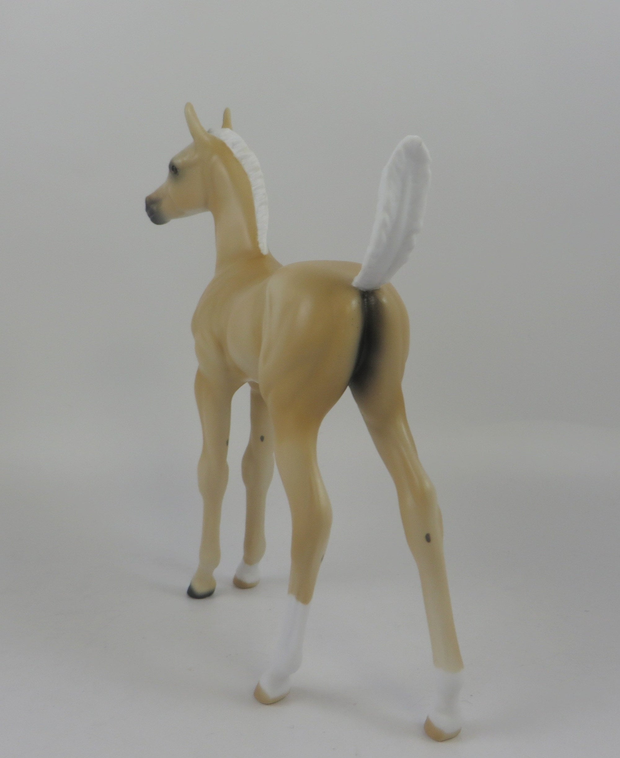 PALE COWGIRL-OOAK PALOMINO FOAL MODEL HORSE 8/20/19