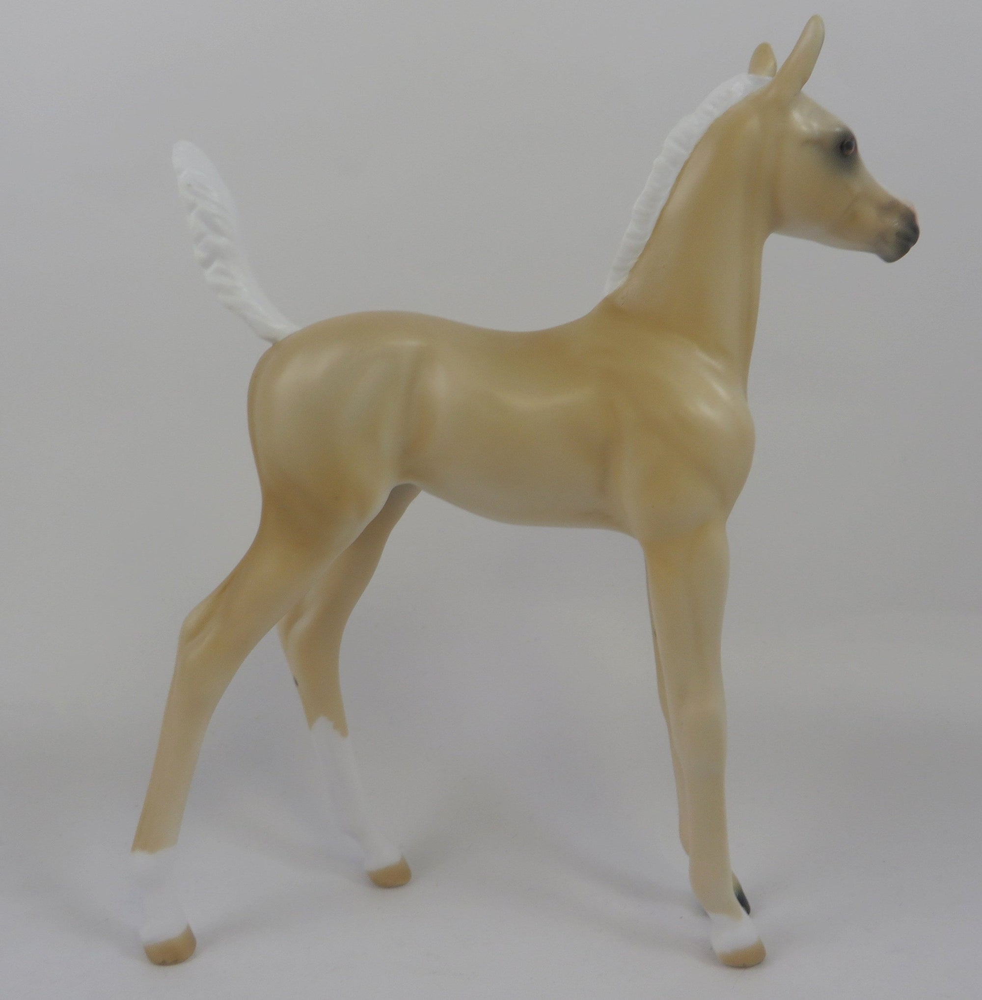 PALE COWGIRL-OOAK PALOMINO FOAL MODEL HORSE 8/20/19