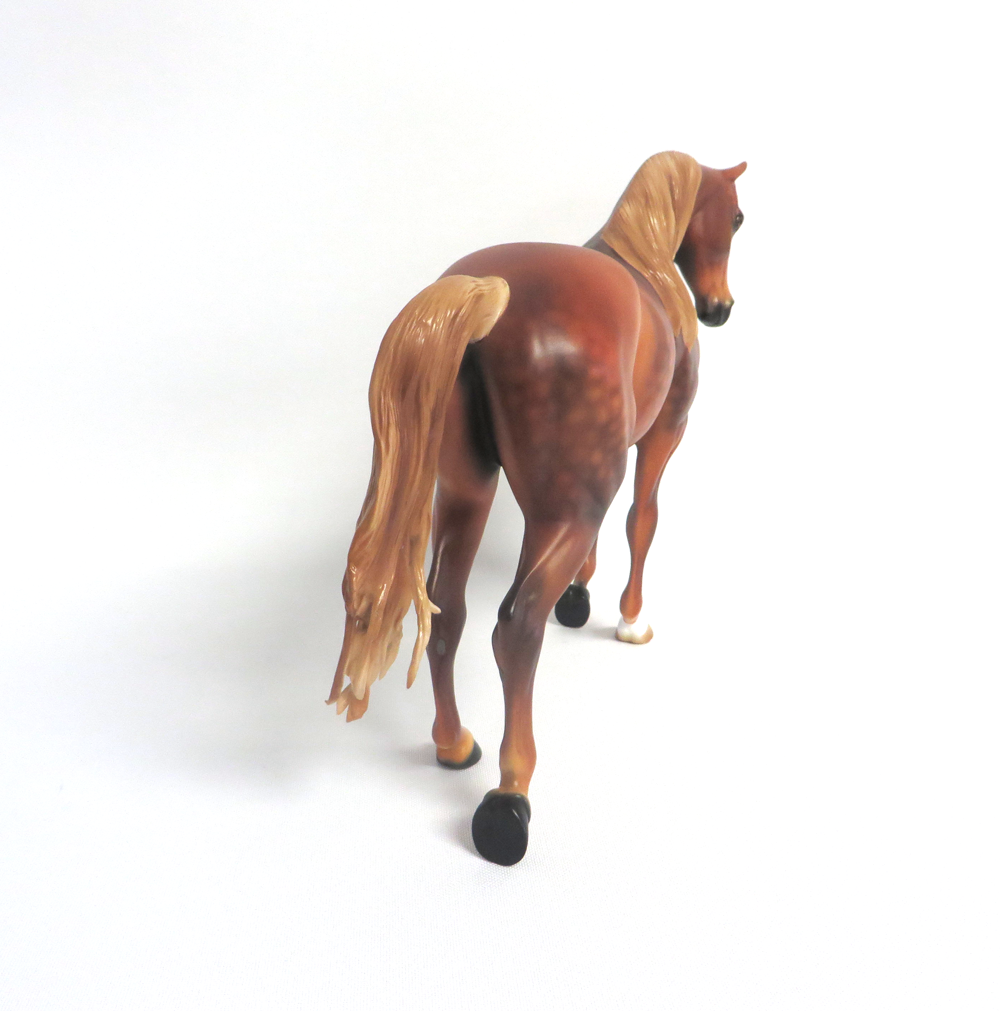 INNISWOOD- LE -13 DAPPLED CHESTNUT WITH FLAXEN MANE AN TAIL BY AUDREY DIXON MW19 EA19