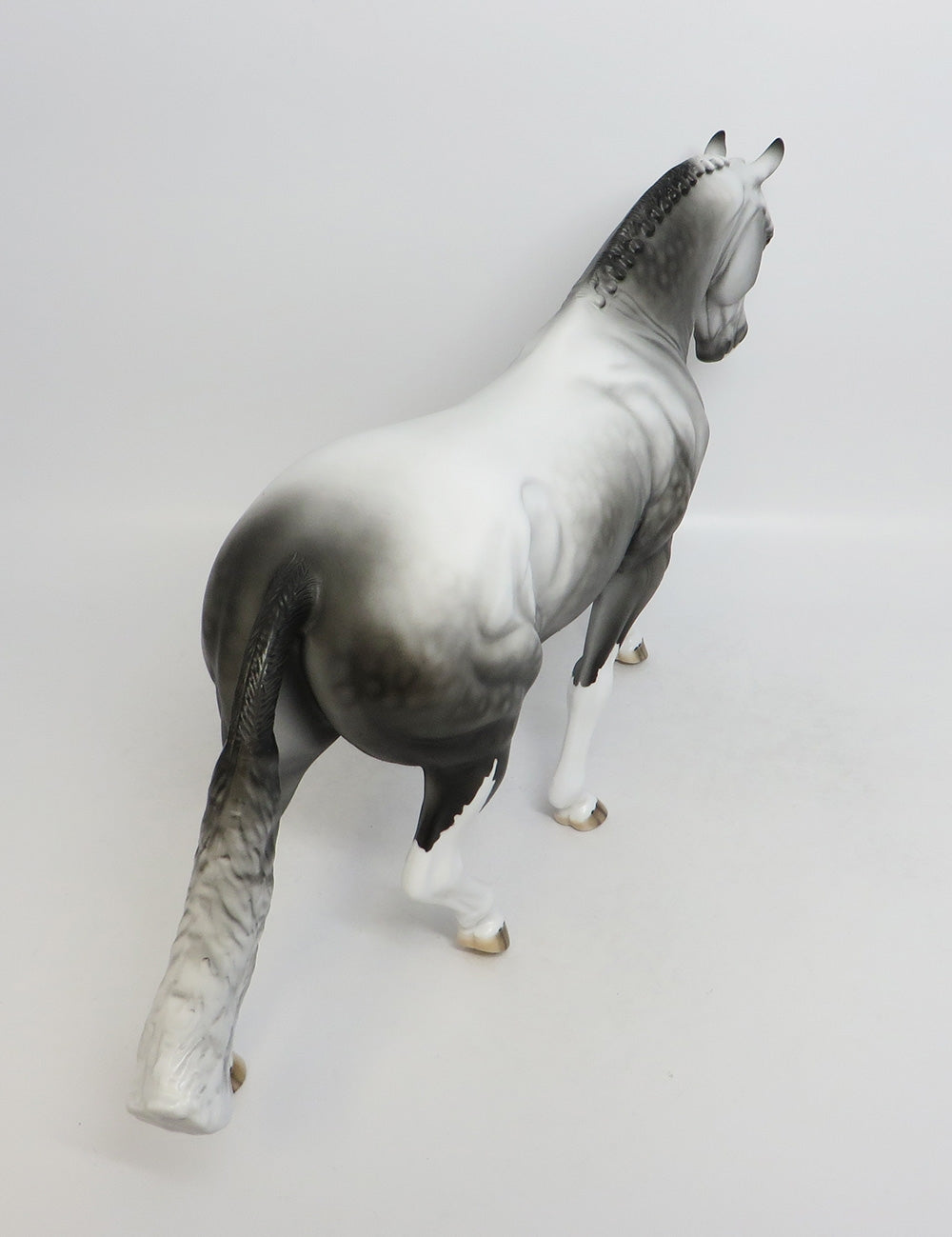 O&#39;HEATH LE-16 PRE-ORDER DAPPLE GREY PINTO IRISH DRAUGHT MODEL HORSE 7/20/18