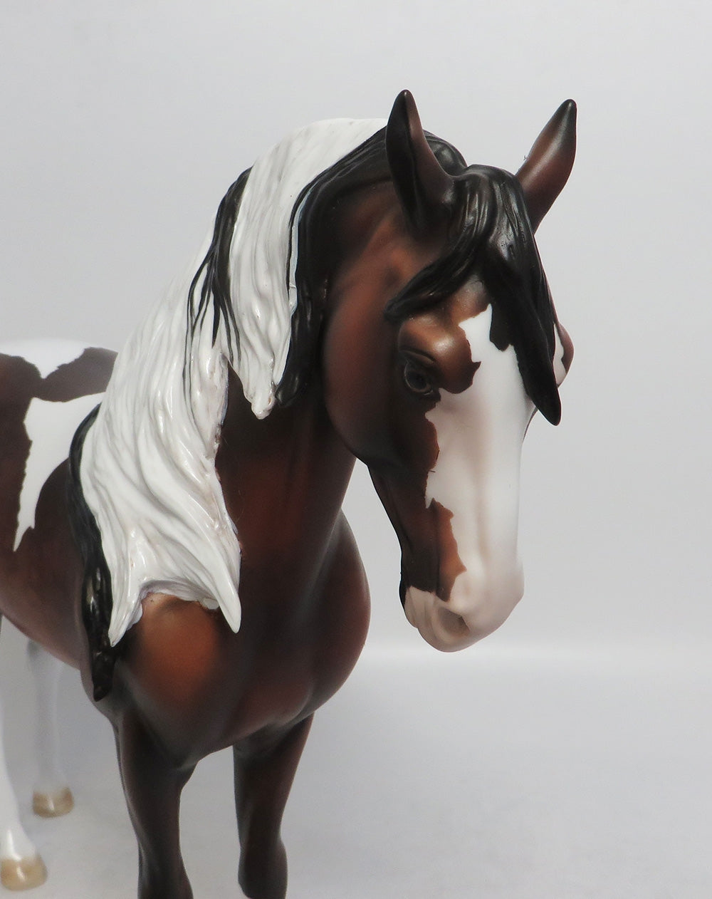 MODESTO-OOAK DAPPLE BAY PINTO ANDALSUIAN MODEL HORSE 7/24/18