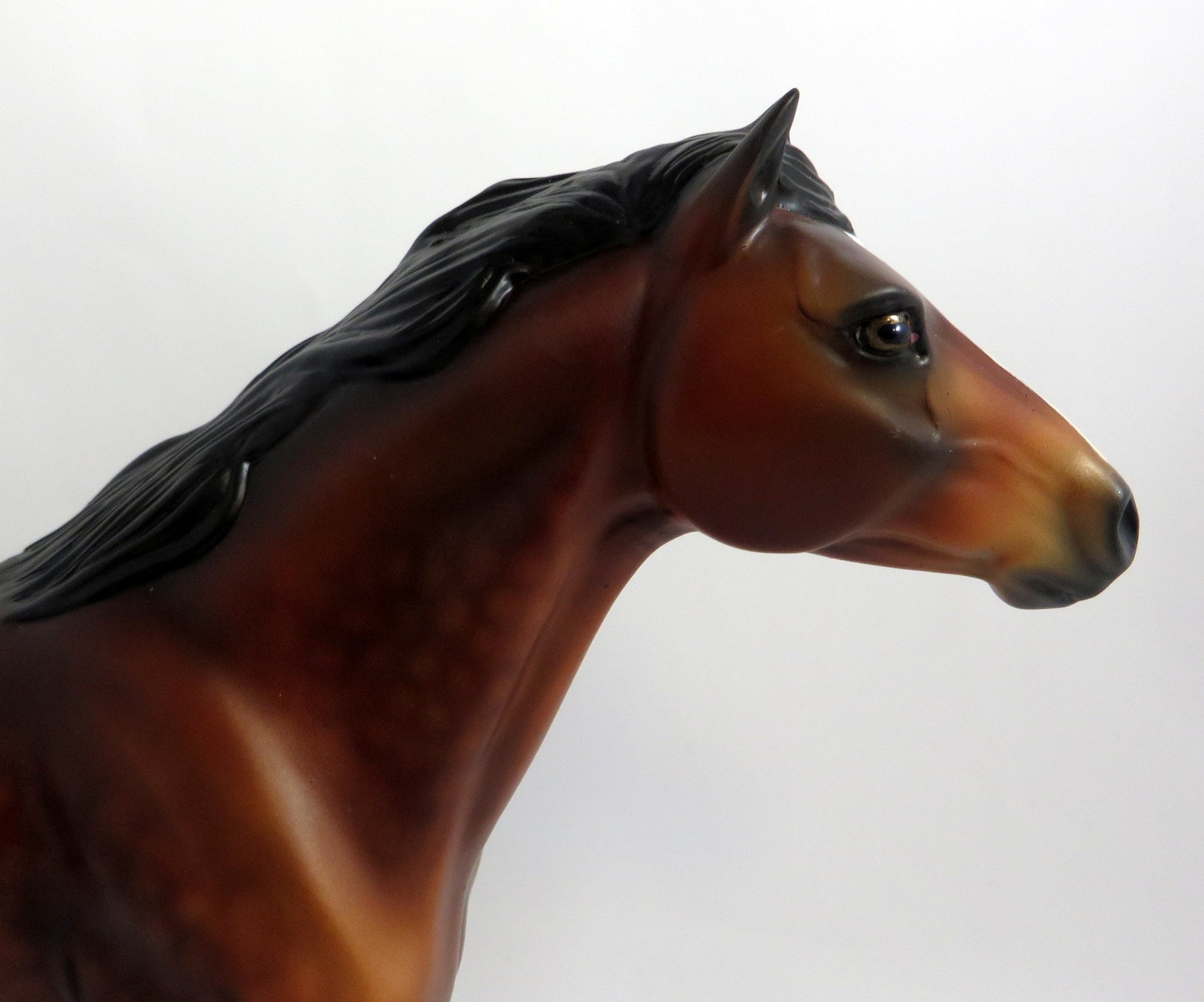 BAE-OOAK DAPPLE BAY MUSTANG MODEL HORSE 8/21/19