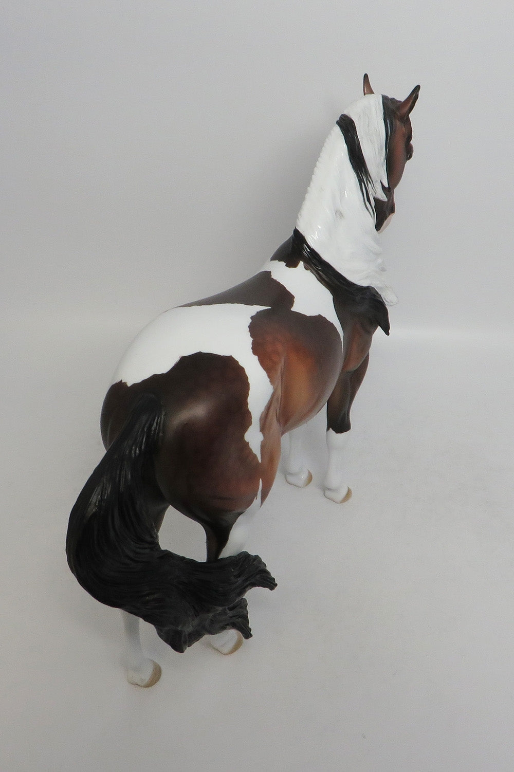 MODESTO-OOAK DAPPLE BAY PINTO ANDALSUIAN MODEL HORSE 7/24/18
